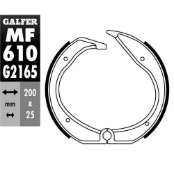 Galfer, brzdové čelisti BMW