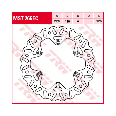 TRW Lucas, zadní brzdový kotouč, KTM EXC / SX / XC 250 03-17, EXC / SX / XC 350 10-, SMR / SX / XC 450 03-, EXC / SMR / SX 525 0