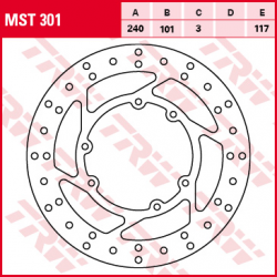 TRW Lucas, přední brzdový kotouč, Honda CR 125 / 250 95-07, CRF 250 / 450 R / X 04-17