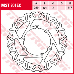 TRW Lucas, přední brzdový kotouč, Honda CR 125 / 250 95-07, CRF 250 / 450 R / X 04-14