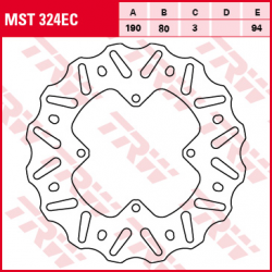TRW Lucas, zadní brzdový kotouč, Honda CR 80 92-02, CR 85 03-08, CRF 150 07-19