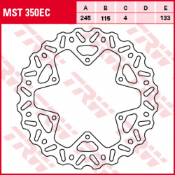TRW Lucas, zadní brzdový kotouč, Yamaha YZ / WRF 125 / 250 / 426 / 450 02-17