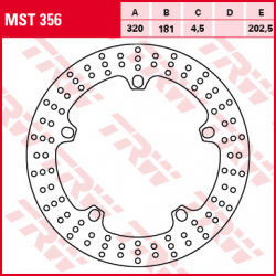 TRW Lucas, přední brzdový kotouč, BMW F 800 / R / S / ST 08-17, S 1000 RR 19-, R 1200 S / RT / ST / RS / R 05-16, R 1200 R-NINE
