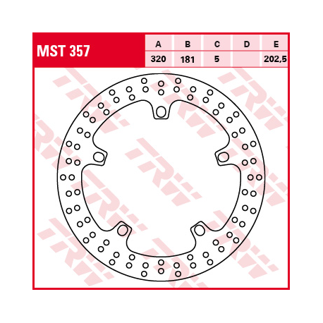TRW Lucas, přední brzdový kotouč, BMW F 800 GT 13-, S 1000 / R / RR / XR 09-, R 1100 S 99-05, R 1150 R / RS / RT 00-06, K 1200 L