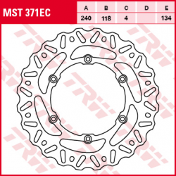 TRW Lucas, zadní brzdový kotouč, Suzuki RM 125 / 250 07-12, DRZ 400 SM 05-08,
