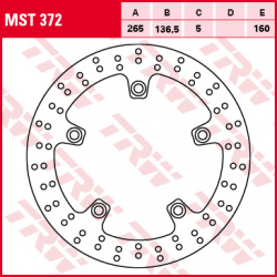 TRW Lucas, zadní brzdový kotouč, BMW F 650 / 700 / 800 GS / R / S / GT 08-, R 1200 GS / ADV / HP2 / R-NINE T / RT / R 05-13, K 1