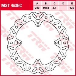 TRW Lucas, zadní brzdový kotouč, KTM SX 85 11-, FREERIDE 250 14-, FREERIDE 350 12-17