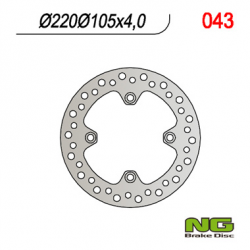 NG, zadní brzdový kotouč, Honda XL 125V VARADERO '01-'13, XR 400/600,CBR 125 R '03-'17,Suzuki LTZ 400 '03-'15,LTA400,LT-F 400
