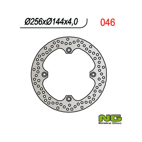 NG, přední brzdový kotouč, Honda XL 600V TRANSALP '97-'99, NX 650 DOMINATOR '88-'04, XR 650L '03-'12 (256X144X4), CB450S '85-'89