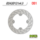 NG, přední brzdový kotouč, Suzuki DR 600 '85-'89 (242X121X4) (4X10,5mm)