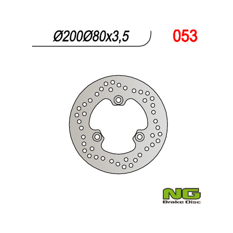 NG, přední brzdový kotouč, Kawasaki QUAD KLF 220/300/400, KVF 300/400 (200X80X3,5)