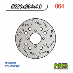 NG, zadní brzdový kotouč, Suzuki AN 125/150 BURGMAN '02-'05 (220X64X4) (4X10,5mm)