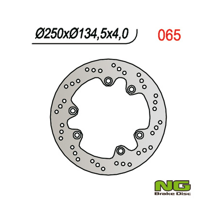 NG, zadní brzdový kotouč, Suzuki DR 600/650/750/800 (250x134,5x4)