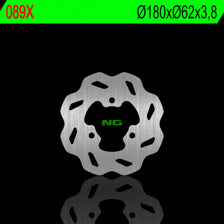 NG, zadní brzdový kotouč, Derbi SENDA 50 '95-'03 (18X62X3,8mm) (3X10,5mm) WAVE