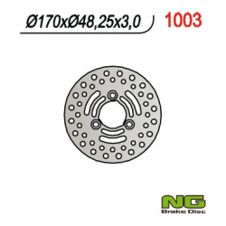 NG, přední brzdový kotouč, Suzuki LTZ 250/400, LTA 400/500, LTF 400/500 (170 x48x3)(3x10,50mm)