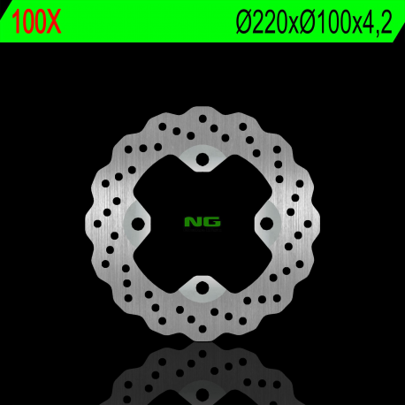 NG, zadní brzdový kotouč, Kawasaki ER 6F/N 06-17, ZX 6R 02-17, KLE 650 07-14, Z 750 03-06, ZX 9R 98-03, ZX 10R 104-10 (220X100X4