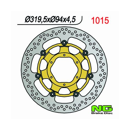 NG, přední brzdový kotouč, Honda CBR 1000 RR '06-'07, VTR 100SP1/SP2 '00-'04 (320X94X4,5mm) (6X6,5mm) plovoucí