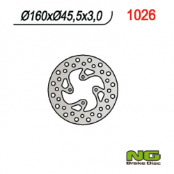 NG, zadní brzdový kotouč, KTM 65 SX '98-'20 (160mm) (160X45,5X3) (4X6,5mm)