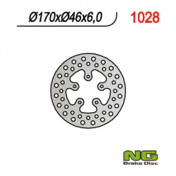NG, zadní brzdový kotouč, Honda TRX 420 0-11, TRX650/680 03-19 (170X46X6)