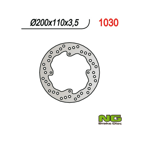 NG, zadní brzdový kotouč, KTM 85 SX '03-'15 (200X110X3,5)(4X6,5mm)
