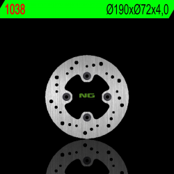 NG, přední brzdový kotouč, Honda CH 250 (190X72X4mm) (4otvory 10,5mm)