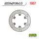 NG, zadní brzdový kotouč, Gas Gas 125/250/300/450 '94-'20 (220X108X3,5) (6X6,5mm)