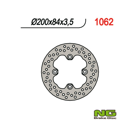 NG, přední brzdový kotouč, Kawasaki KVF 650/700/750 (200x84x3,5)(4X10,5mm)