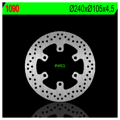NG, přední brzdový kotouč, PIAGGOP 50/125/250/300/400/500, Gilera 125/200/500, BMW G650X-zadní (240X105X4,5)