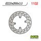 NG, přední brzdový kotouč, Honda CR 80/85,CRF150R '07-'21 (220X88X3)(4X6,50mm)