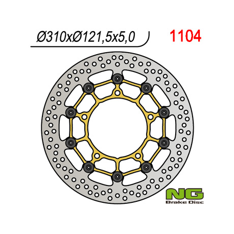 NG, přední brzdový kotouč, Suzuki B-KING '07-13, GSF650/1250 '07-16, GSXF650/1250 '10-18, GSXR1300 '08-18,(310x121x5mm) (5X10,5m