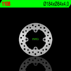 NG, zadní brzdový kotouč, Kawasaki KX 80 '84-'99 (184X84X4) (4X6,5mm)