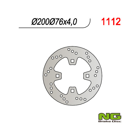NG, zadní brzdový kotouč, KTM QUAD 450/505/525 (200x76x4)