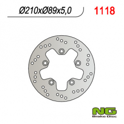 NG, zadní brzdový kotouč, Suzuki AN 400 '05-'19 AN 250 BURGMAN '07-'08 (210X89X5) (5X10,5mm)