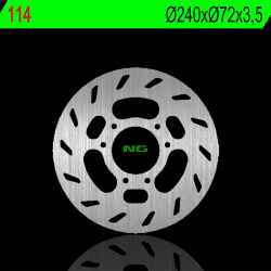NG, přední brzdový kotouč, Beta 50 ENDURO RR 98-05, KTM EXC 50 99-00 (240X72X3,5mm) (6X6,5mm)