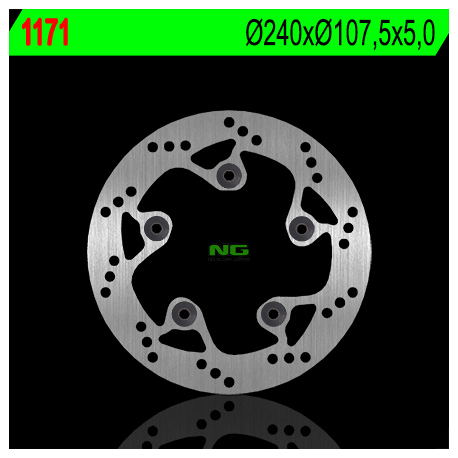 NG, zadní brzdový kotouč, KTM DUKE 690/790/890 '08-'20, SUPERMOTO 950/990 '05-'08, SUPERDUKE 690/950/990 (240X107,5X5) (5X8,5mm)