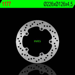 NG, zadní brzdový kotouč, Peugeot GEOPOLIS 125 06-07, SATELIS 250 06-13 (226X126X4,5mm) (5X6,5mm)