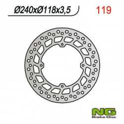 NG, přední brzdový kotouč, Honda CRM 125, XLR 125, XR 250/600 (240x118x3,5)