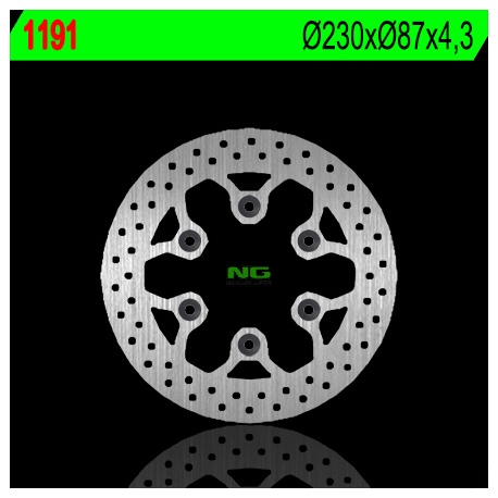 NG, zadní brzdový kotouč, HYOSUNG GT 125/250/650 (230X87X4,2) (6X10,5mm)