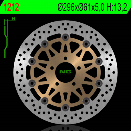 NG, přední brzdový kotouč, Kawasaki ZX9R '98-'99 (269X61X5mm) (5X10,5mm)