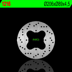 NG, zadní brzdový kotouč, Polaris 325/330/500 '02-'06 (206X89X4,5) (4X8,5mm)