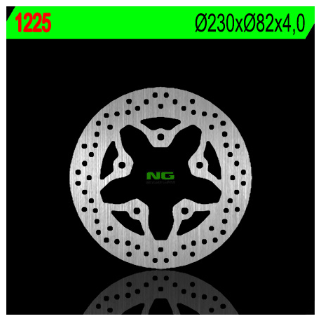 NG, zadní brzdový kotouč, Kawasaki ZXR 750 '91-'95, ZX 7R '96-'99, ZX 9R '94-'97, GTR 1000 '86-'93, ZR 1100 '96-'98 (230X82X4)