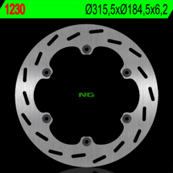 NG, zadní brzdový kotouč, Honda ST 1100 PANEUROPEAN '91-'01, ST 1300 '02-'15, CTX 1300 '15, GL 1500 SE '90-'98 (315,5X184,5X6,2)