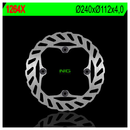 NG, zadní brzdový kotouč, Beta RR 250/350/400/450/498/500/525, Husqvarna 125/250/310/449/450/510 (240X112X4) (4X9,5mm) WAVE