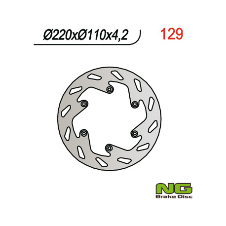 NG, zadní brzdový kotouč, KTM SX/EXC/LC 4 (220x110x4,2) (NG141 NG129)