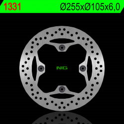 NG, zadní brzdový kotouč, Triumph TIGER 800/1050 13-17, SPEED TRIPLE 14-17 (255X105X6,0mm) (4X10,5mm)
