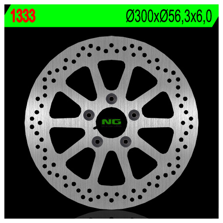 NG, zadní brzdový kotouč, Harley Davidson 1450/1584/1690/1800 (300X56,3X6) (5X10,5mm)