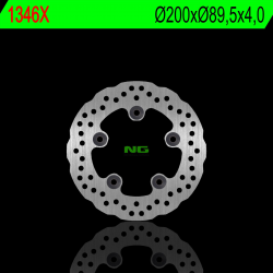 NG, zadní brzdový kotouč, KYMCO GRAND DINK 125/300 12-15, LIKE 125/150/200 09-18 (200X89,5X4,0mm) (5X10,5mm) WAVE