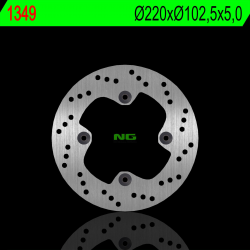 NG, zadní brzdový kotouč, Honda CBR 250 R 11-12 (220X102,5X5,0mm) (4X10,5mm)