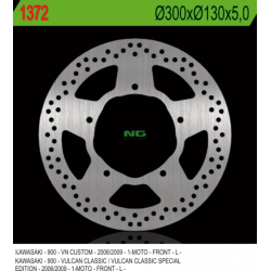 NG, přední brzdový kotouč, Kawasaki VN 900 CLASSIC/CUSTOM '06-'09 (300X130X5mm) 5 otvorů, prům.10,5