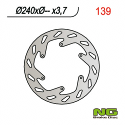 NG, přední brzdový kotouč, KTM GS/EGS/LC4 (240x-x3,7)